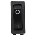 RS PRO SPST On-Off Rocker Switch Panel 20A 28V DC 250V AC Plastic Housing Black Actuator 793-2487