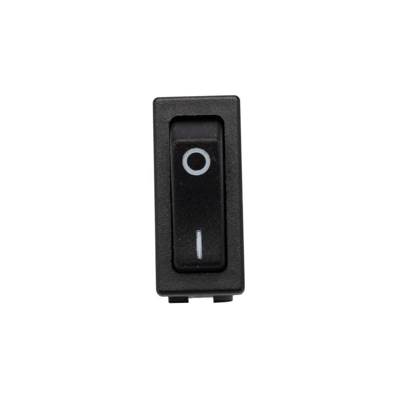 RS PRO SPST On-Off Rocker Switch Panel 20A 28V DC 250V AC Plastic Housing Black Actuator 793-2487