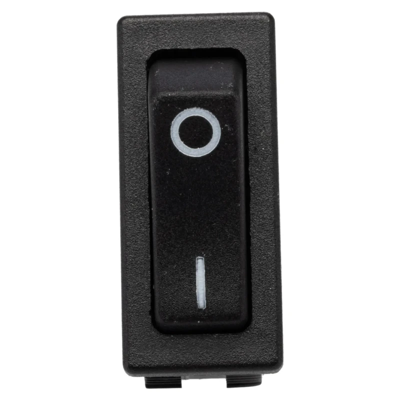 RS PRO SPST On-Off Rocker Switch Panel 20A 28V DC 250V AC Plastic Housing Black Actuator 793-2487