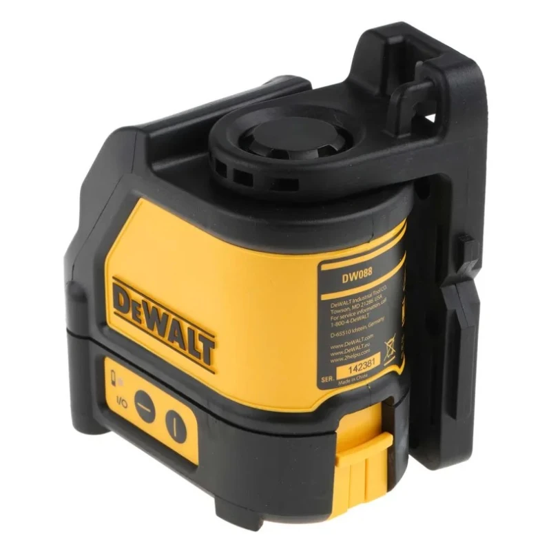 DeWALT Laser Level Red Laser, Class 2, 10 m Working Range, ±0.3 mm/m Accuracy, Self-Levelling, IP54 Protection DW088K-XJ
