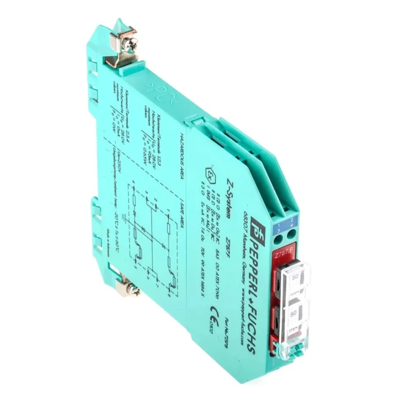 Pepperl + Fuchs 2 Channel Zener Barrier ATEX Certified DIN Rail Mount Z787.F