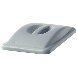 Rubbermaid Commercial Products Grey Polypropylene 519 mm Diameter Bin Lid for Slim Jim Container Height 70 mm FG268888LGRAY