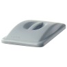 Rubbermaid Commercial Products Grey Polypropylene 519 mm Diameter Bin Lid for Slim Jim Container Height 70 mm FG268888LGRAY