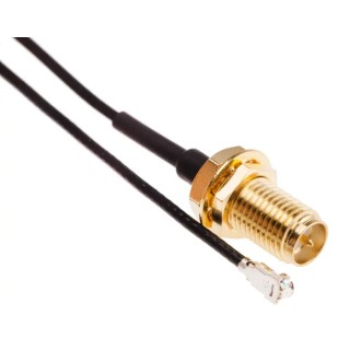 RS PRO 200 mm Coaxial Cable Female RP-SMA to Female UFL 50 Ω 3GHz 794-2917