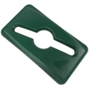 Rubbermaid Commercial Products 519 mm Green Plastic Bin Lid for Slim Jim Container, 137 mm 1788373