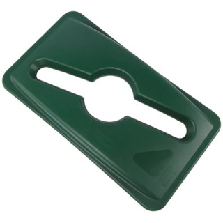 Rubbermaid Commercial Products 519 mm Green Plastic Bin Lid for Slim Jim Container, 137 mm 1788373