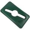 Rubbermaid Commercial Products 519 mm Green Plastic Bin Lid for Slim Jim Container, 137 mm 1788373