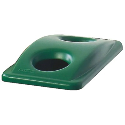 Rubbermaid Commercial Products 519 mm Green Plastic Bin Lid for Slim Jim Container, 70 mm FG269288GRN