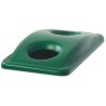 Rubbermaid Commercial Products 519 mm Green Plastic Bin Lid for Slim Jim Container, 70 mm FG269288GRN