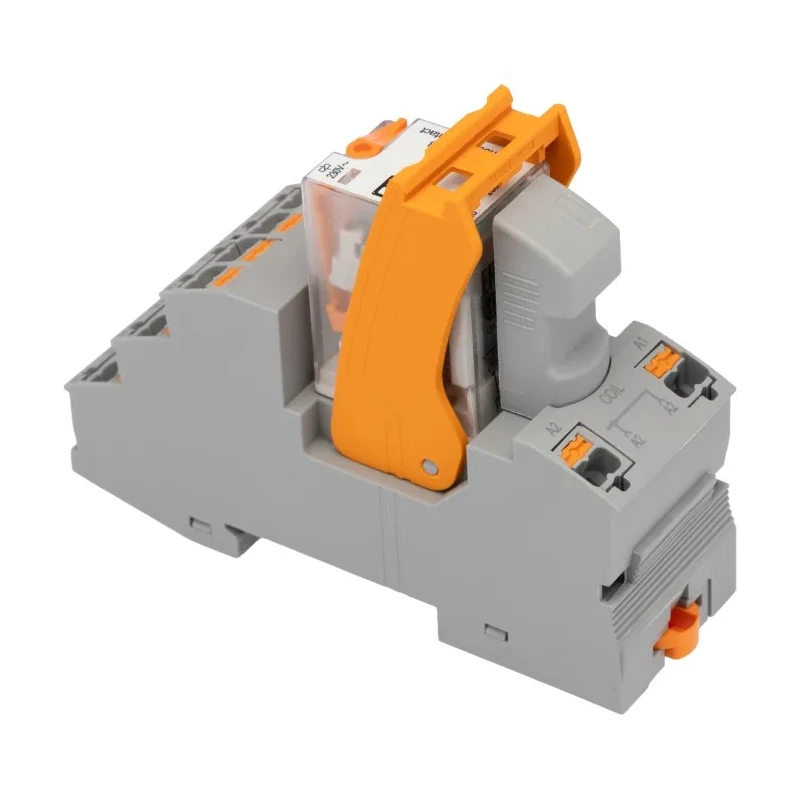 Phoenix Contact DIN Rail Relay Module 230V AC Coil 2A Switching Current DPDT 2903310