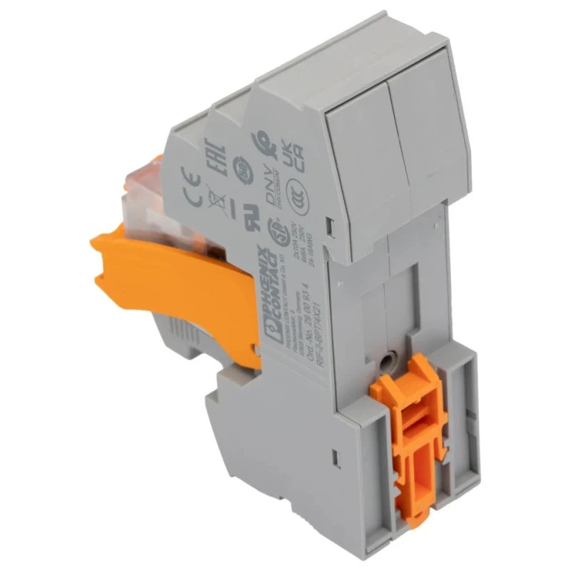 Phoenix Contact DIN Rail Relay Module 230V AC Coil 2A Switching Current DPDT 2903310