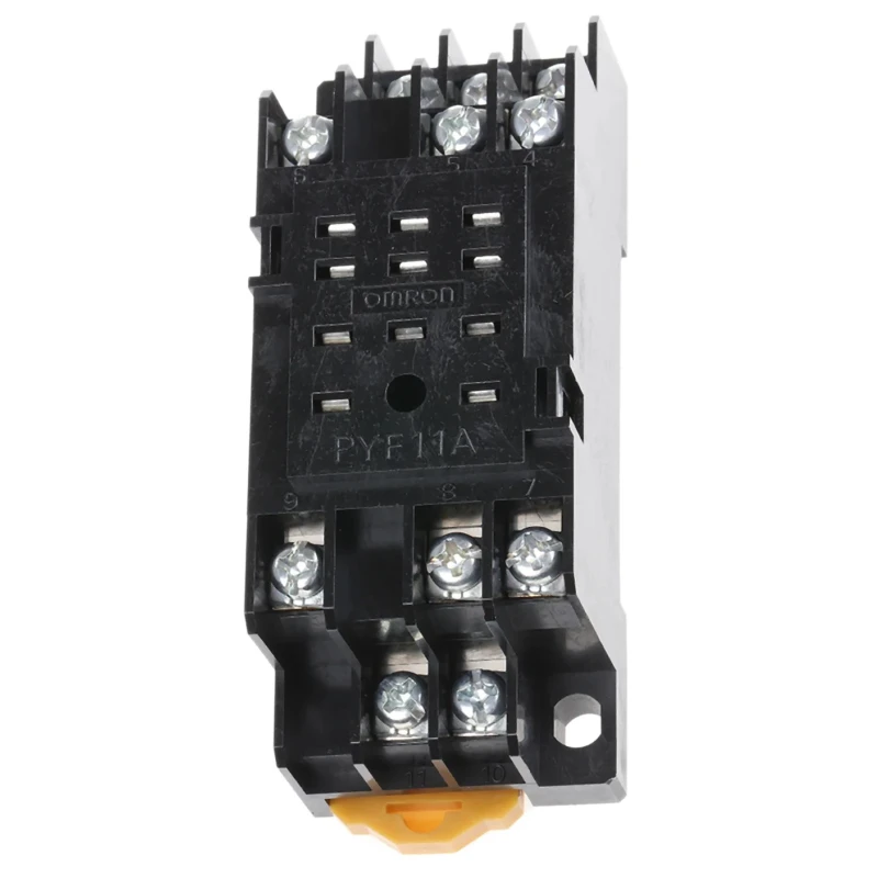 Omron 250V ac 5A DIN Rail Mount Relay Socket for Use with MY3 Series PYF11A