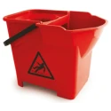 RS PRO 14L Plastic Red Heavy Duty Mop Bucket with Handle and Detachable Wringer 790-6863