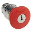 Schneider Electric Harmony XB4 Series Key Release Emergency Stop Push Button Panel Mount 22 mm Cutout 1 NO/1 NC XB4BS9445EX