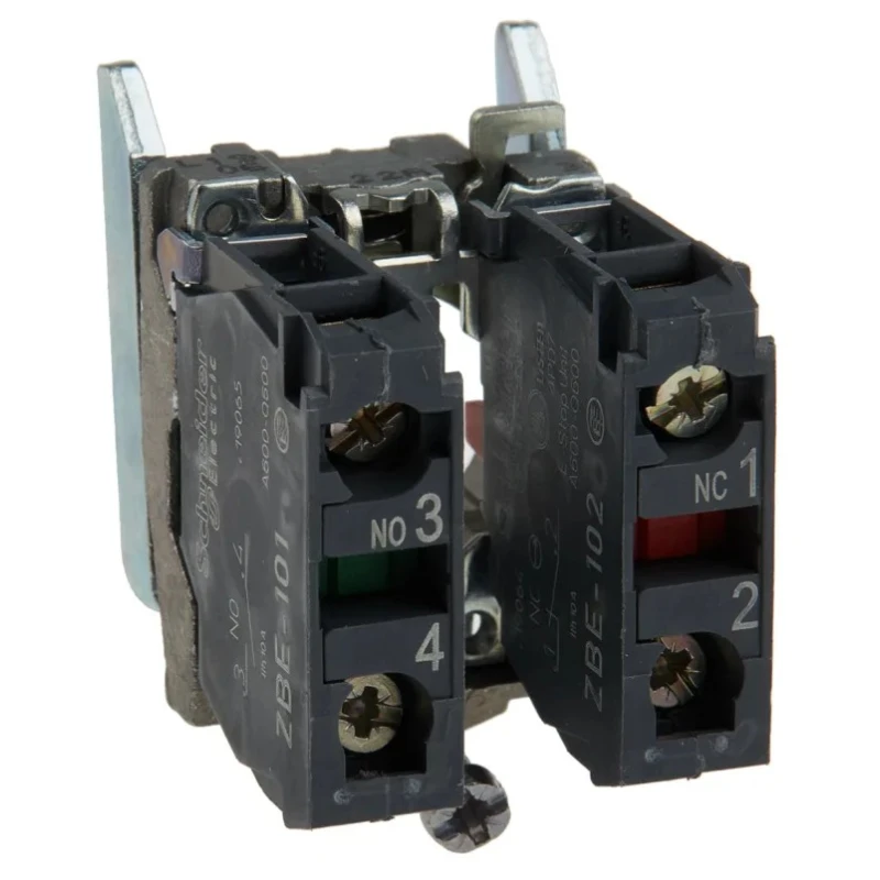 Schneider Electric Harmony XB4 Series Key Release Emergency Stop Push Button Panel Mount 22 mm Cutout 1 NO/1 NC XB4BS9445EX