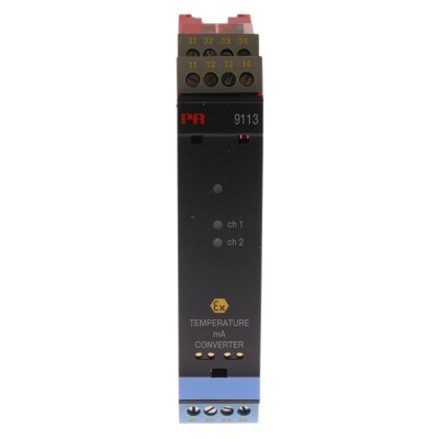 PR Electronics 9100 Series Temperature Converter Thermocouple Current RTD Input Current Relay Output 19.2V dc 9113BB