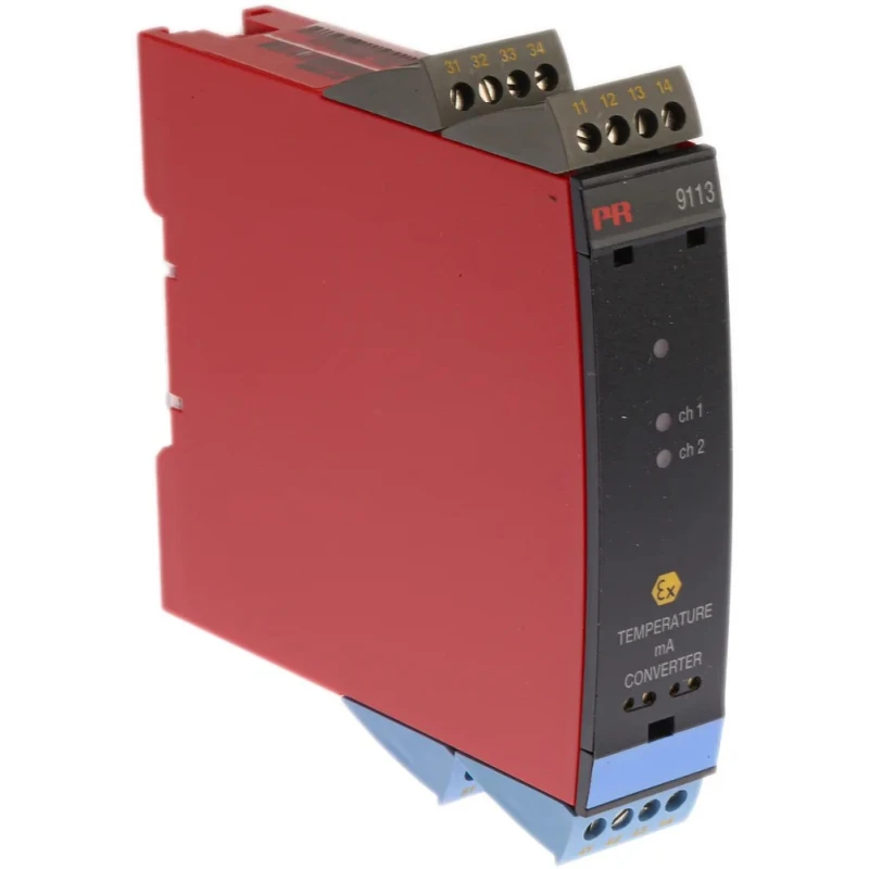 PR Electronics 9100 Series Temperature Converter Thermocouple Current RTD Input Current Relay Output 19.2V dc 9113BB