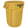 Rubbermaid Commercial Products BRUTE 121L Yellow Polyethylene Waste Bin FG263200YEL