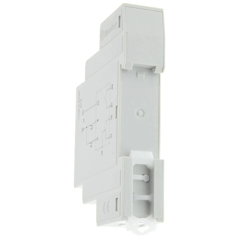 Finder DIN Rail Power Relay 24V AC/DC Coil Voltage 8A Switching Current SPDT Model 13.12.0.024.0000