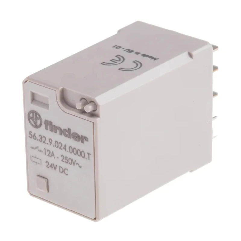Finder Power Relay 24V DC Coil 12A Switching Current DPDT 56.32.9.024.0000T