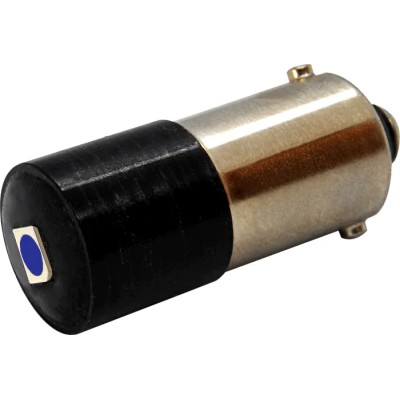 Oxley Blue Indicator Lamp Single Chip, BA9 Base, 10 mm Diameter ELED/BA9S/BE