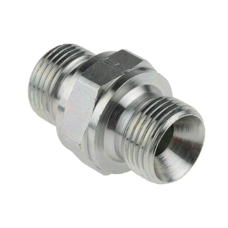 Parker Hydraulic Straight Threaded Adapter Male G Steel Zinc Plated 6HMK4S