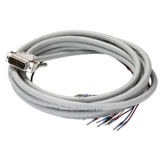 Phoenix Contact Male D-Sub 15-Pin to Male Free End Cable 4 m Polyvinyl Chloride 125V AC/DC 2926483