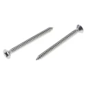 RS PRO Plain Stainless Steel Countersunk Head Pozidriv Self-Tapping Screw 50mm Thread Size 8 Grade A2 797-6169