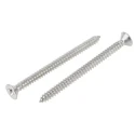 RS PRO Plain Stainless Steel Countersunk Head Self-Tapping Screw 65 mm Thread Size 10 Grade A2 797-6175