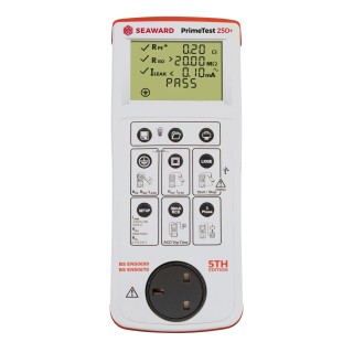 Seaward PrimeTest 250+ UK Advanced PAT Tester, Class I Automatic Test Battery Powered 225-254V AC 403A954