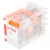 Relpol Surface Power Relay 230V Coil 12A Switching Current DPDT Plug-In Terminal R2N-2012-23-5230-WTL