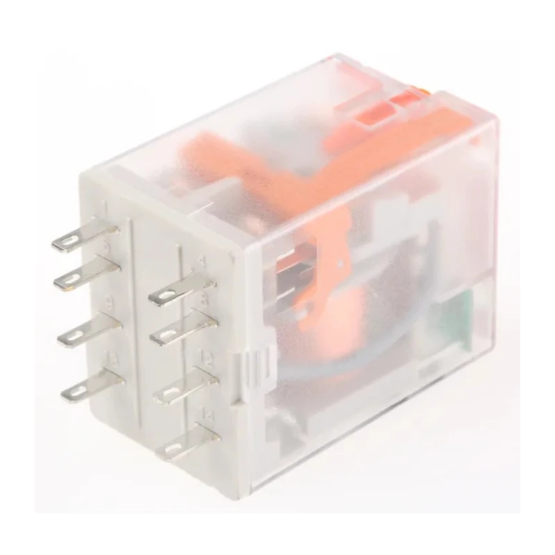 Relpol Surface Power Relay 230V Coil 12A Switching Current DPDT Plug-In Terminal R2N-2012-23-5230-WTL