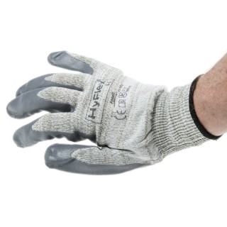 Ansell Nylon Anti-Static Gloves Size 10, Nitrile Foam Coating, Touchscreen Compatible 11100100