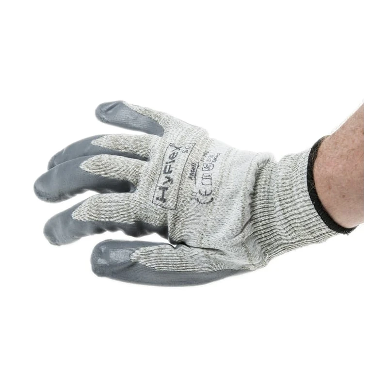 Ansell Nylon Anti-Static Gloves Size 10, Nitrile Foam Coating, Touchscreen Compatible 11100100