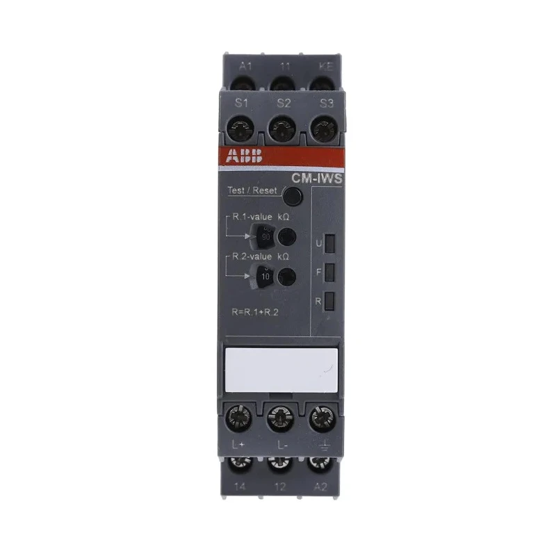 ABB Insulation Monitoring Relay 3 Phase 1 Phase SPDT Screw Terminals DIN Rail Mount 240 V AC/DC 1SVR730660R0100 CM-IWS.1S