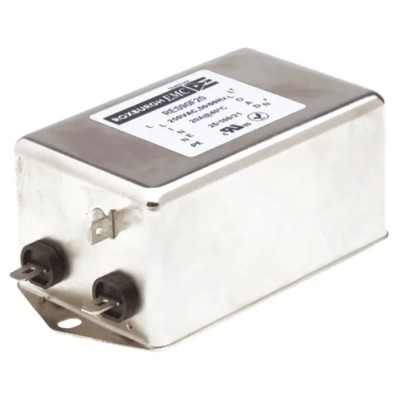 Roxburgh EMC 20 A 250V AC 60Hz Chassis Mount RFI Filter Fast-On 1 Phase RES90