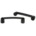 RS PRO Matt Black Plastic Concealed Fixings Drawer Handle 50 mm Height, 35 mm Width, 213 mm Length 267-0746