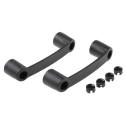 RS PRO Matt Black Plastic T Shape Handle 40 mm Height, 29 mm Width, 145 mm Length 267-0768