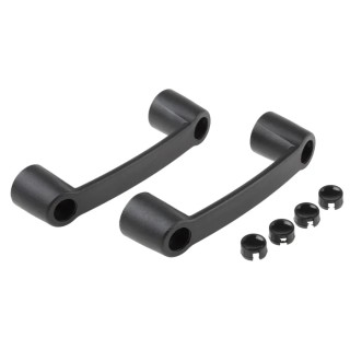 RS PRO Matt Black Plastic T Shape Handle 40 mm Height, 29 mm Width, 145 mm Length 267-0768