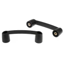 RS PRO Matt Black Plastic T Shape Handle 45mm Height, 31mm Width, 163mm Length 267-0774