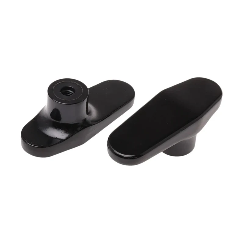 RS PRO Black Duroplast 1-Arm Clamping Knob M8 Threaded Hole 80 mm Diameter 267-0831