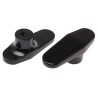 RS PRO Black Duroplast 1-Arm Clamping Knob M8 Threaded Hole 80 mm Diameter 267-0831