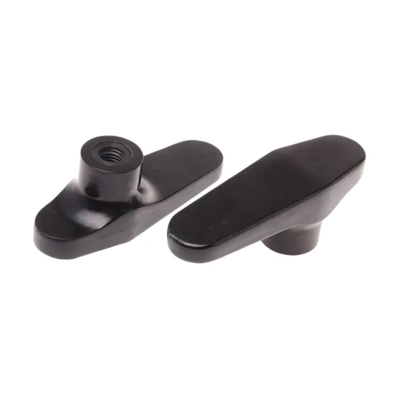 RS PRO Black Duroplast 1-Arm Clamping Knob, M6 Thread Size, 15mm Thread Length, 100 mm Diameter 267-0847