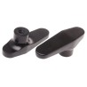 RS PRO Black Duroplast 1-Arm Clamping Knob, M6 Thread Size, 15mm Thread Length, 100 mm Diameter 267-0847