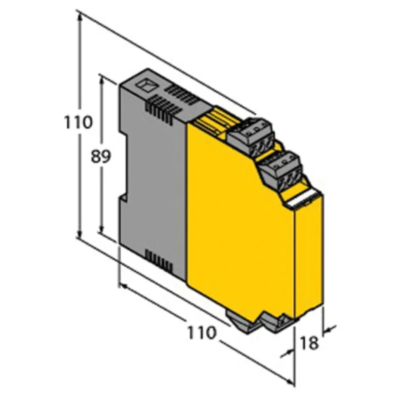 Turck Galvanic Barrier Analogue Signal Conditioner IECEx/ATEX Certified DIN Rail Mount IM35-11EX-HI/24VDC