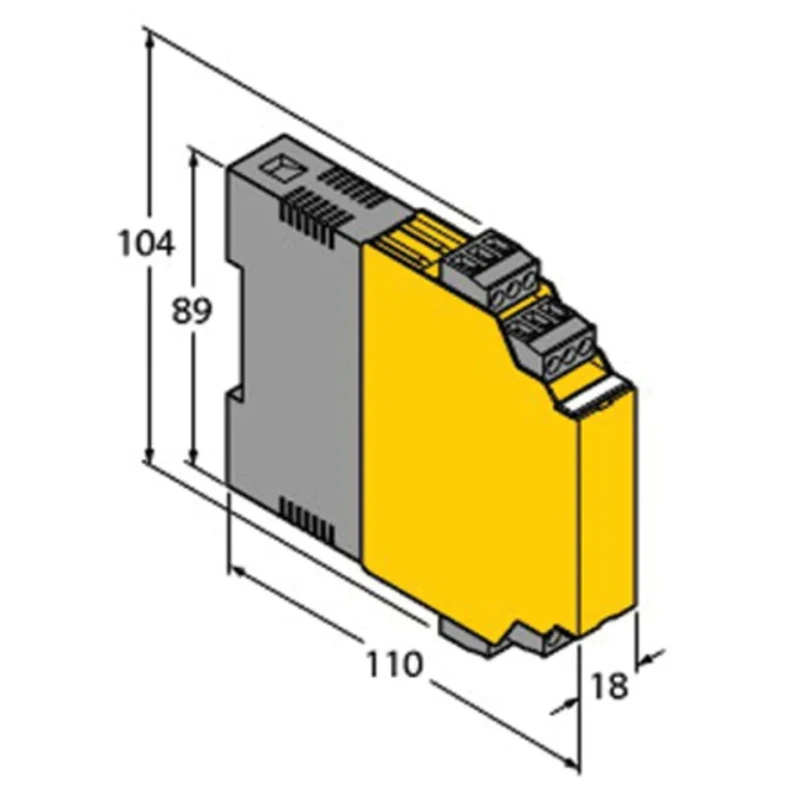 Turck 2 Channel Galvanic Barrier DIN Rail Mount IECEx ATEX Certified IM72-22EX/L