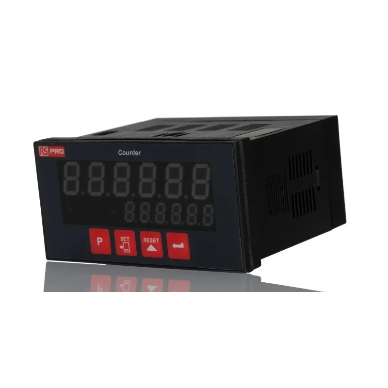 RS PRO 6 Digit LED Digital Counter 20 kHz, 230 V AC, Automatic & Manual Reset 808-6627