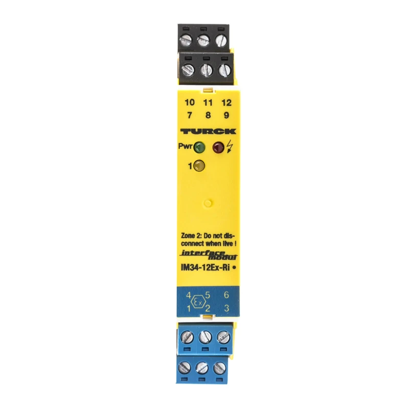 Turck 1 Channel Galvanic Barrier IECEx/ATEX Rated, DIN Rail Mount, 125V DC Supply IM34-12EX-RI