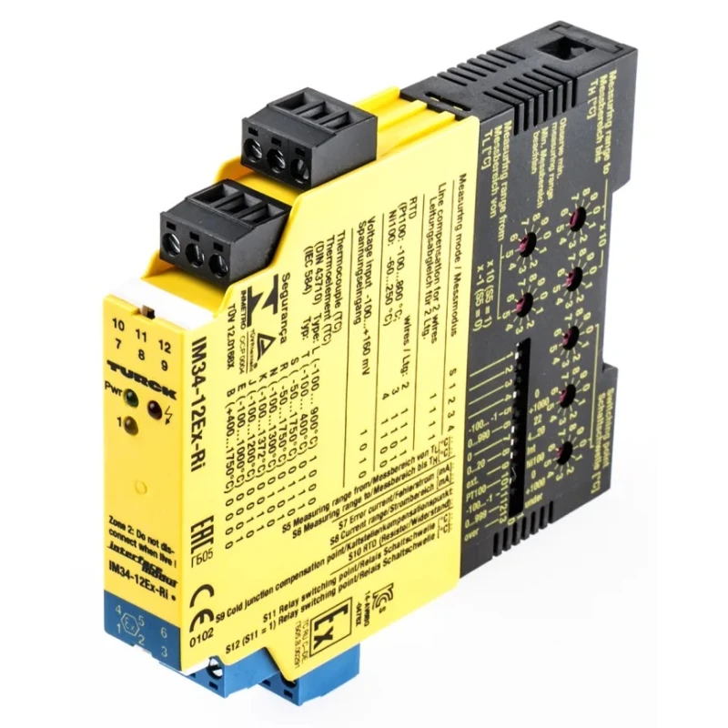Turck 1 Channel Galvanic Barrier IECEx/ATEX Rated, DIN Rail Mount, 125V DC Supply IM34-12EX-RI