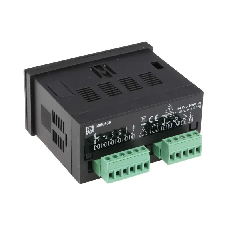 RS PRO 6 Digit LED Digital Counter, 20 kHz Frequency, 24 V Supply, Automatic & Manual Reset 808-6636